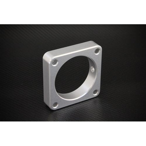 Torque Solution Throttle Body Spacer (Silver): Nissan Sentra SE-R Spec V 2007-2012