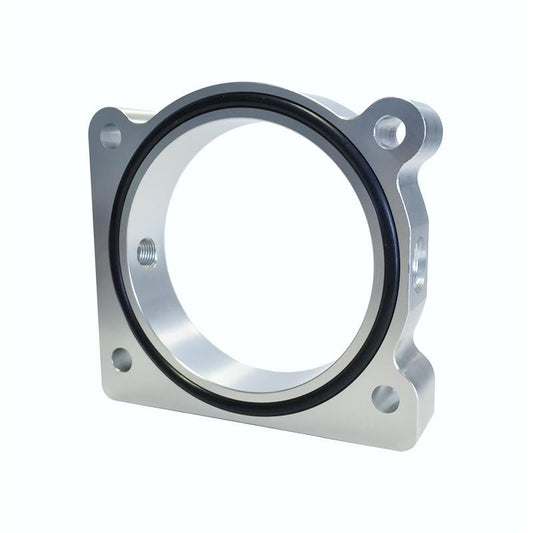 Torque Solution Throttle Body Spacer (Silver): Ford F-150 3.5L Ecoboost / 3.7L V6