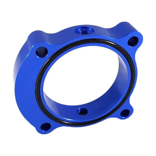Torque Solution Throttle Body Spacer (Blue): Hyundai Genesis Coupe 2.0T 2013+