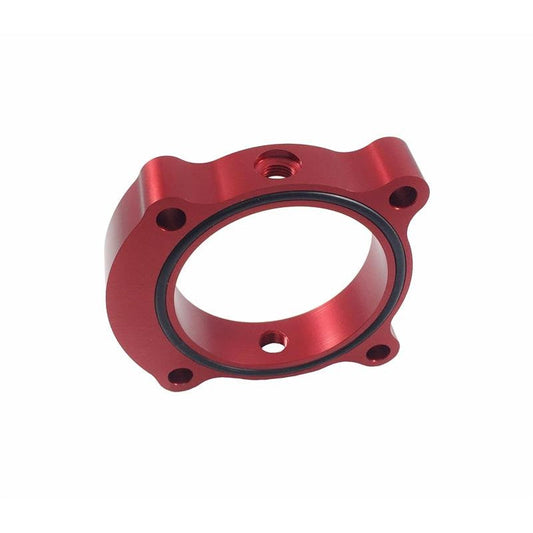 Torque Solution Throttle Body Spacer (Red): Hyundai Genesis Coupe 2.0T 2013+