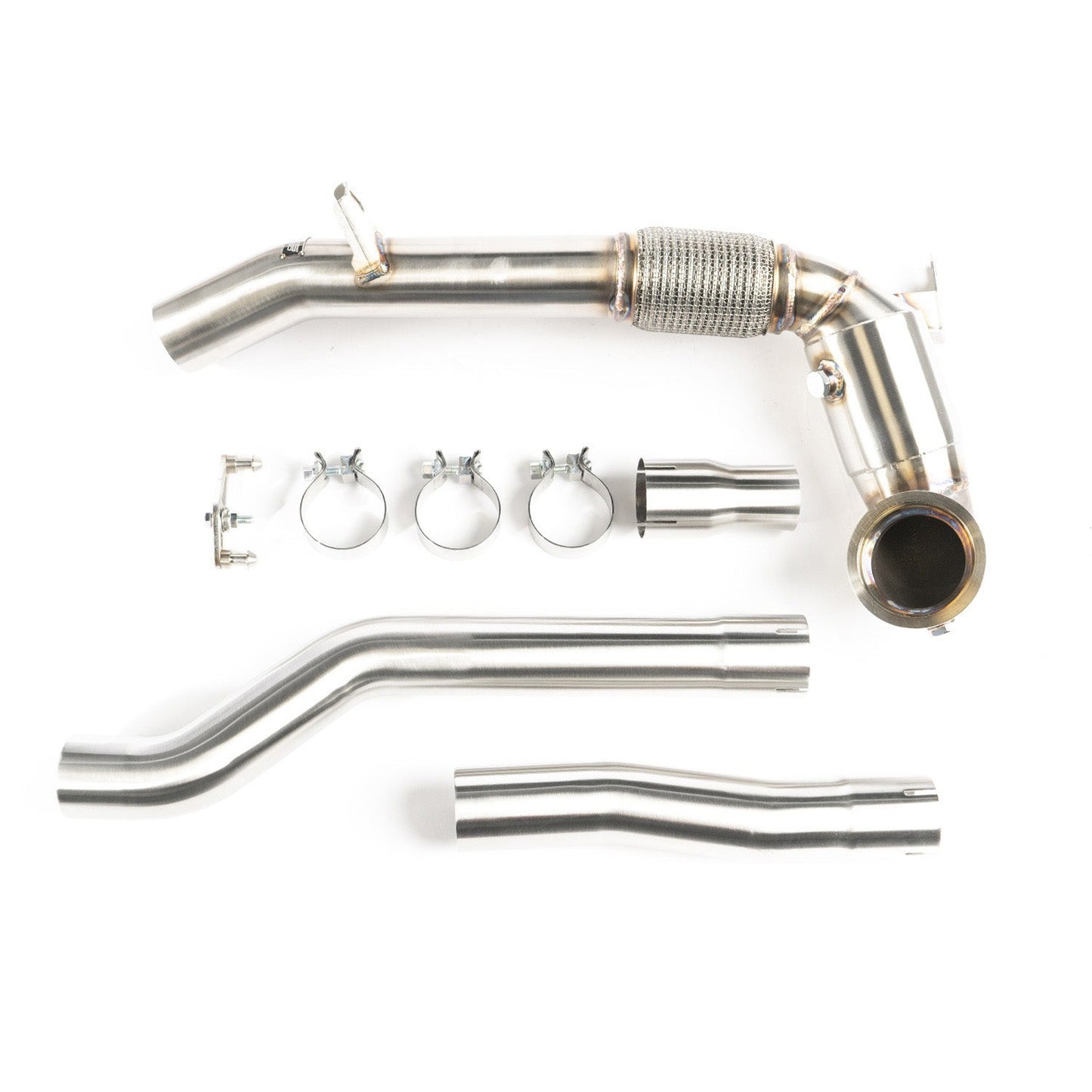 CTS High Flow Catted 3.5" Downpipe (AWD) - VW Golf R MK8 Audi S3 8Y