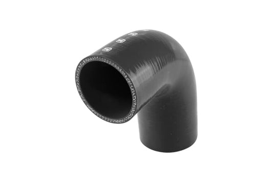 Turbosmart Silicon 90 Degree Reducer Elbow 2.50–2.75" (Black) - TS-HRE9250275-BK