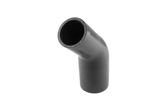 Turbosmart Silicon 45 Degree Reducer Elbow 2.00–2.50" (Black) - TS-HRE2025-BK