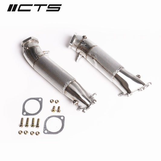 CTS TURBO NISSAN R35 GT-R CAST STAINLESS STEEL 3.5″ DOWNPIPES